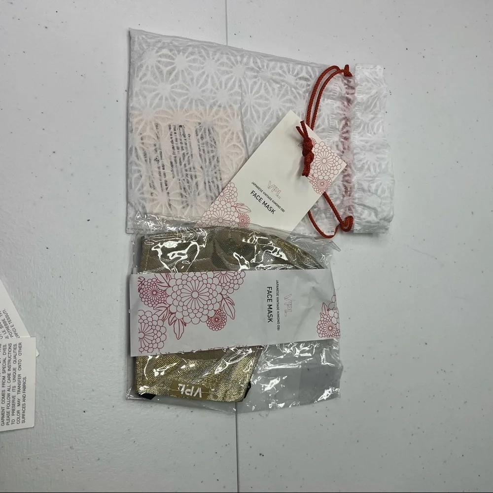 NWT VPL Japanese Vintage Kimono face mask